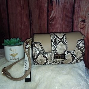 Isabelle Vegan Barrel Shaped Purse NWT